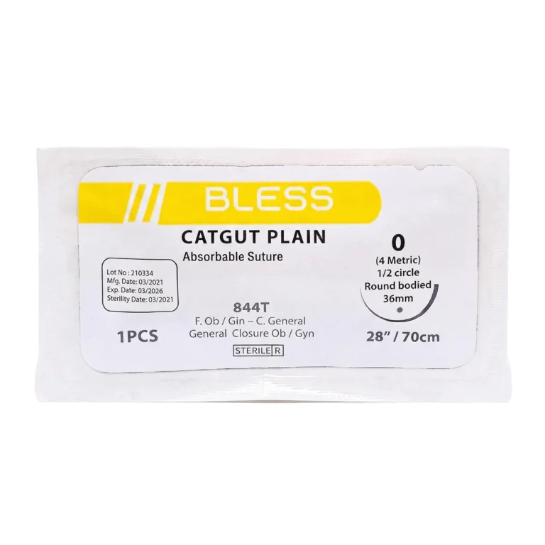 SUTURA SIMPLE 0 AGUJA CURVA NO CORTANTE (REF 844T) (BLESS)