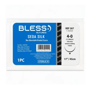 SUTURA SEDA SILK 4-0 17 / 45CM REF 267 (BLESS)