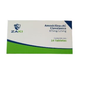 AMOXICILINA – AC. CLAVULANICO 875 MG – 125 MG X 14 TAB (ZAKI)