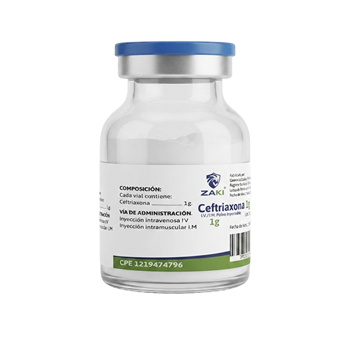 CEFTRIAXONA 1G AMP I.V/I.M (ZAKI)