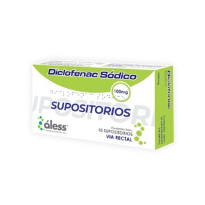DICLOFENAC SODICO 100 MG X 10 UND SUPOSITORIO (ALESS)