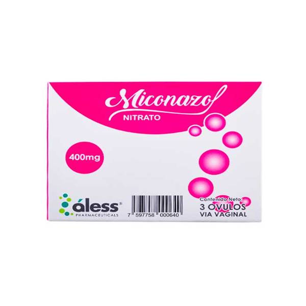 MICONAZOL 400MG X 3 OVULOS (ALESS)