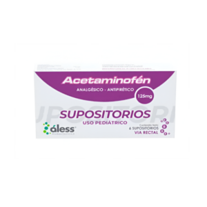 ACETAMINOFEN 125 MG X 6 SUP (ALESS)