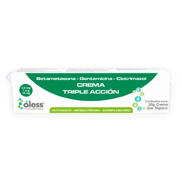 CREMA TRIPLE ACCION X 20GR (BETAME-GENTAMI-CLOTRIMAZOL) (ALESS)