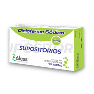 DICLOFENAC SODICO 50 MG X 10 SUPOSITORIOS (ALESS)