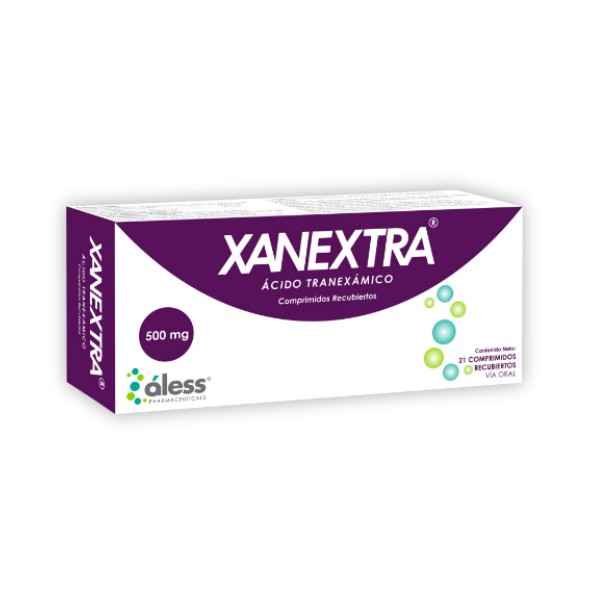 XANEXTRA 500MG ACIDO TRANEXAMICO X 21 TAB (ALESS)(TABLETAS)