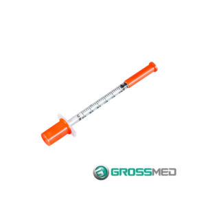 JERINGA DE INSULINA 0.5ML X 30G TAPA NARANJA (GROSSMED)(MMQ)