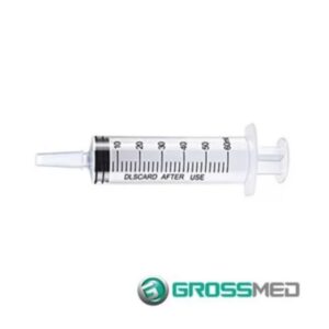 JERINGA TIPO TOMMY 60 ML CON ROSCA SIN AGUJA X 1 UND (GROSSMED)