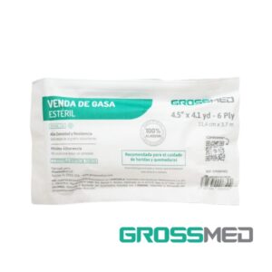 VENDAS  DE GASA PARA QUEMADOS  100% ALGODON 4.5 X 4.1 YD (GROSSMED)