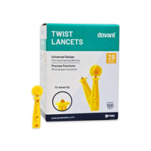 LANCETAS TIPO TWIST 28G X 100UND (DOVANT)