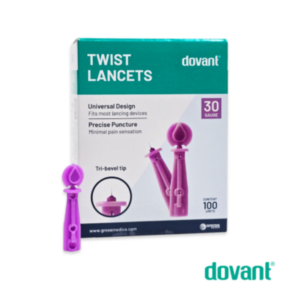 LANCETAS TIPO TWIST 30G X 100UND (DOVANT)