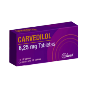 CARVEDILOL 6.25MG X 10 TAB  (DROTAFARMA)