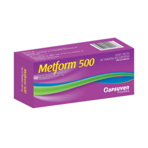 METFOR 500MG X 30 TAB (METFORMINA 500 MG) CAPSUVEN