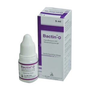 BACTIN-D (CIPROFLOXACINA 3% DEXAMETASONA 0.1%)(GOTAS)(CAPSUVEN)