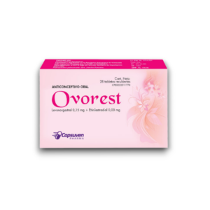 OVOREST X 28 TAB (LEVONOGESTREL 0.15MG/ETINILESTRADIOL 0.03MG)(CAPSUVEN)