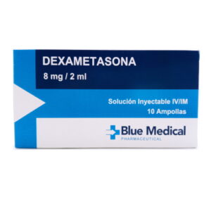 DEXAMETASONA 8MG/2ML X 1 AMP I.M/I.V (ampollas) BLUE MEDICAL