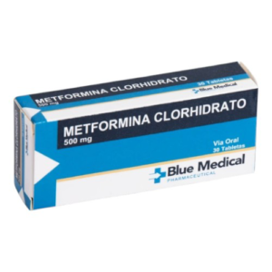 METFORMINA CLORHIDRATO 500 X 30 TAB (BLUE MEDICAL)