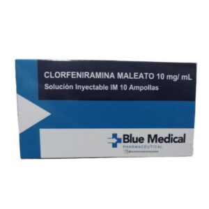 CLORFERINAMINA MALEATO 10MG X 1AMP (BLUE MEDICAL)