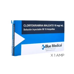 CLORFENIRAMINA MALEATO 10MG X 1AMP (BLUE MEDICAL)