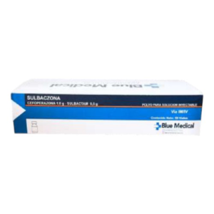 SULBACZONA 1.5GR X 1 AMP I.V (CEFOPERAZONA+ SULBACZONA) (BLUE MEDICAL)