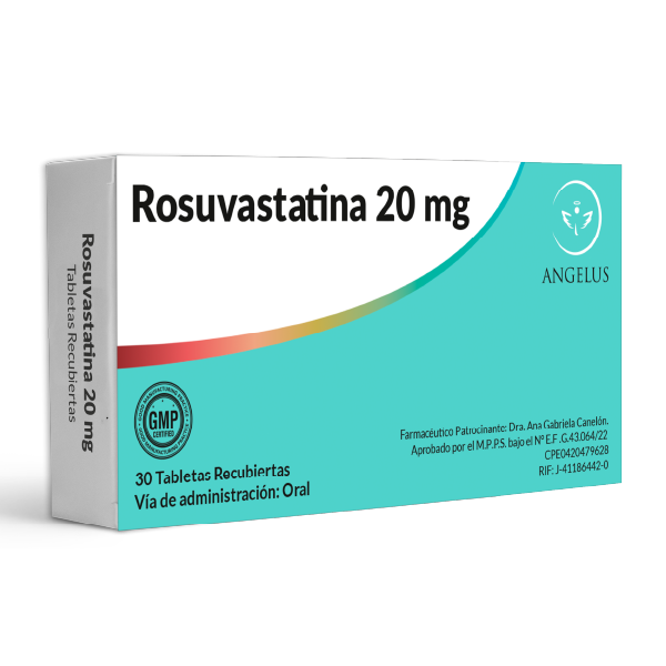 ROSUVASTATINA 20MG X 30 TAB (ANGELUS)