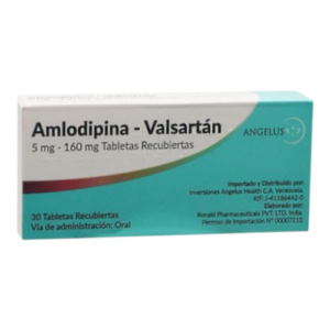 AMLODIPINA+VALSARTAN 5MG/160MG X 30 TABR (ANGELUS)