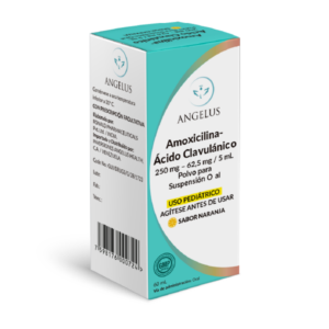 AMOXICILINA+AC CLAVULANICO 250MG-62.5MG/5ML PED JBE X 60 ML (ANGELUS)