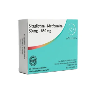 SITAGLIPTINA/METFORMINA 50 / 850MG X 30TAB (ANGELUS)(TABLETAS)