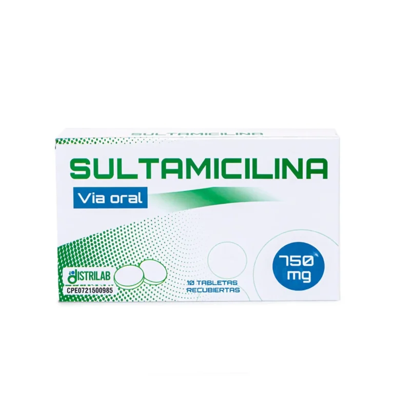 SULTAMICILINA 750MG X 10 TAB (DISTRILAB)