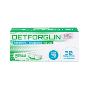 DETFORGLIN 50MG/500MG X 30 TAB (METFORMINA-SITAGLIPTINA) (DISTRILAB)