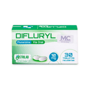 DIFLURYL FLUNARIZINA 10MG X30TABS (DISTRILAB)(TABLETAS)