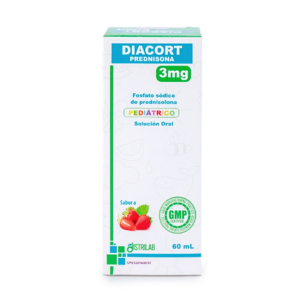 DIACORT 3MG SUSP X 60ML (PREDNISONA)(DISTRILAB)