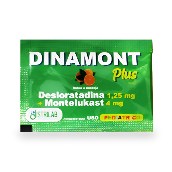 DINAMONT PLUS PEDIATRICO X 1 SOBRE (DESLORATADINA+MONTELUKAS