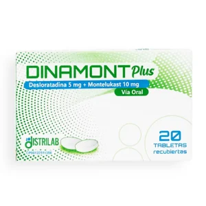 DINAMONT PLUS 5MG/10MG X 20 TAB (DESLORATADINA+MONTELUKAST)(DISTRILAB)(TABLETAS)