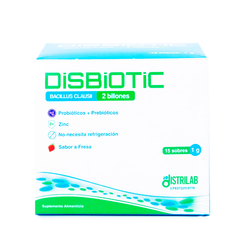 DISBIOTIC 2 BILLONES X 1 GR SOBRE (BACILLUS CLAUSI)(DISTRILAB)