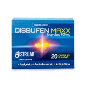 DISBUFEN MAXX 600MG X20CAP BLANDAS (IBUPROFENO) (DISTRILAB)