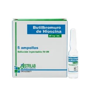 BUTILBROMURO DE HIOSCINA 20 MG/ML X 1 AMP I.V-I.M  (DISTRILAB)