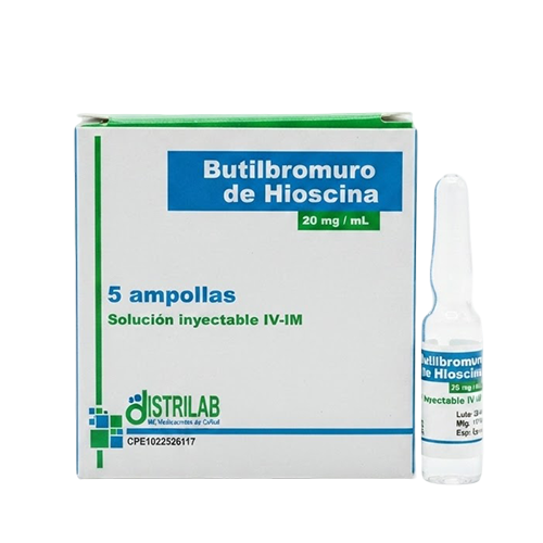 BUTILBROMURO DE HIOSCINA 20 MG/ML X 1 AMP I.V-I.M  (DISTRILAB)