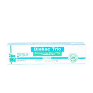 DISBAC TRIO x 40 GR CREMA (BETAMETASONA + CLOTRIMAZOL + GENTAMICINA) (DISTRILAB)
