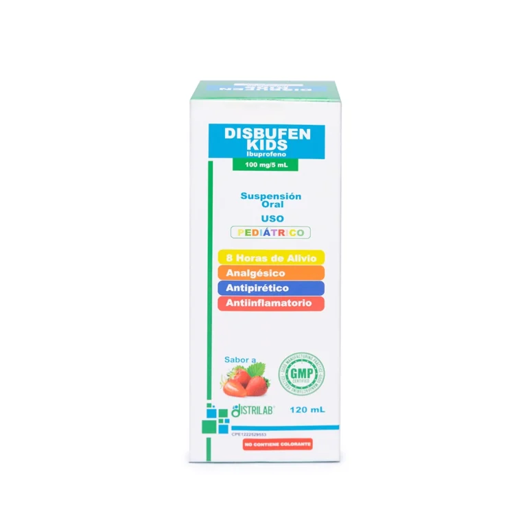 DISBUFEN KIDS 100MG/5ML X 120ML SUSP (IBUPROFENO)(DISTRILAB)