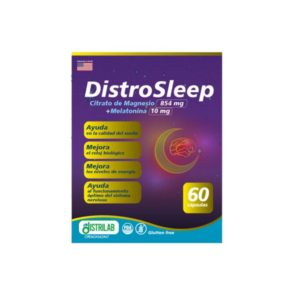 DISTROSLEEP X 60 CAPS (CITRATO DE MAGNESIO + MELATONINA) (DISTRILAB)