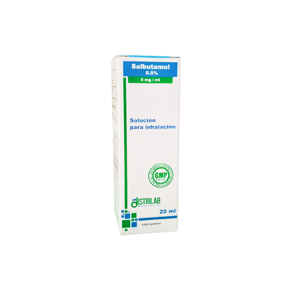 SALBUTAMOL 0.5% 5MG/ML X 20ML SOL. PARA NEBULIZAR (GOTAS)(DISTRILAB)