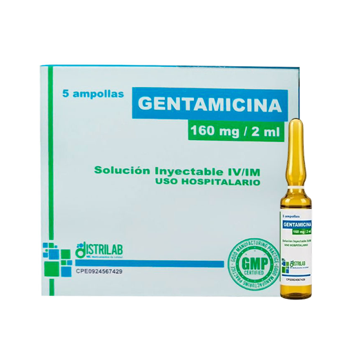 GENTAMICINA 160MG/2ML X 1 AMP (DISTRILAB)