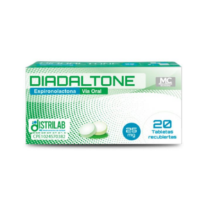 DIADALTONE 25MG X 20 TAB (ESPIRONOLACTONA)(DISTRILAB)
