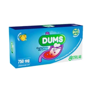 DUMS 750 MG X 20 TAB MASTICABLE (CARBONATO DE CALCIO)(DISTRILAB)