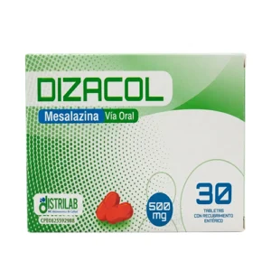 DIZACOL 500 MG X 30 TAB (MESALAZINA) (DISTRILAB)