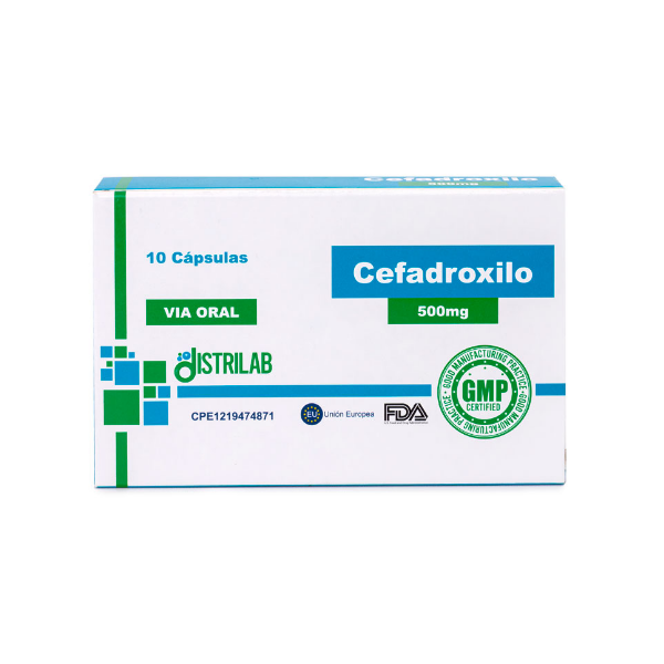 CEFADROXILO 500MG X 10 TAB (DISTRILAB)