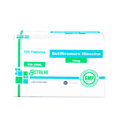 BUTILBROMURO HIOSCINA 10MG X 10 TAB (DISTRILAB)