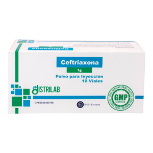 CEFTRIAXONA 1G X 1 AMP I.VI.M (DISTRILAB)