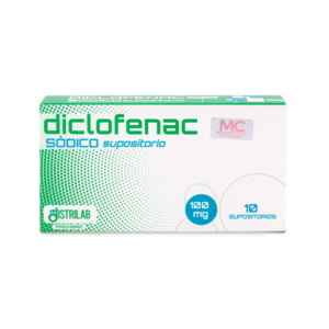 DICLOFENAC SODICO 100MG X 10 SUPOSITORIO (DISTRILAB)